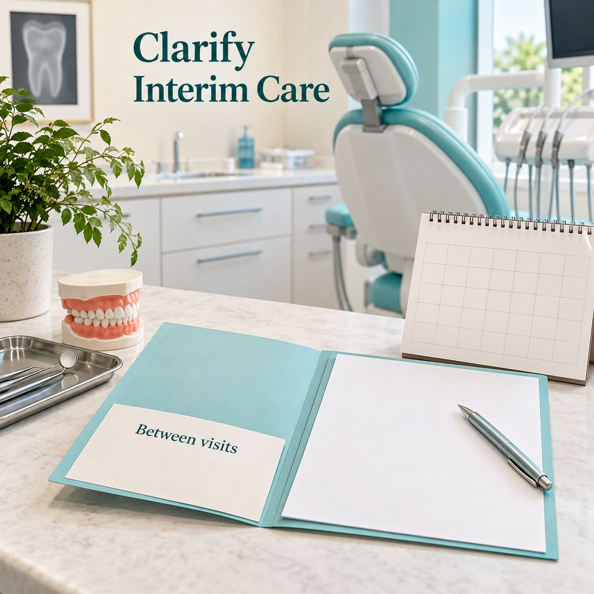 Interim instructions and visits are clarified. Educational illustration.