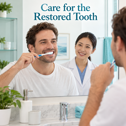 Cleaning and review continue after restoration. Educational illustration.
