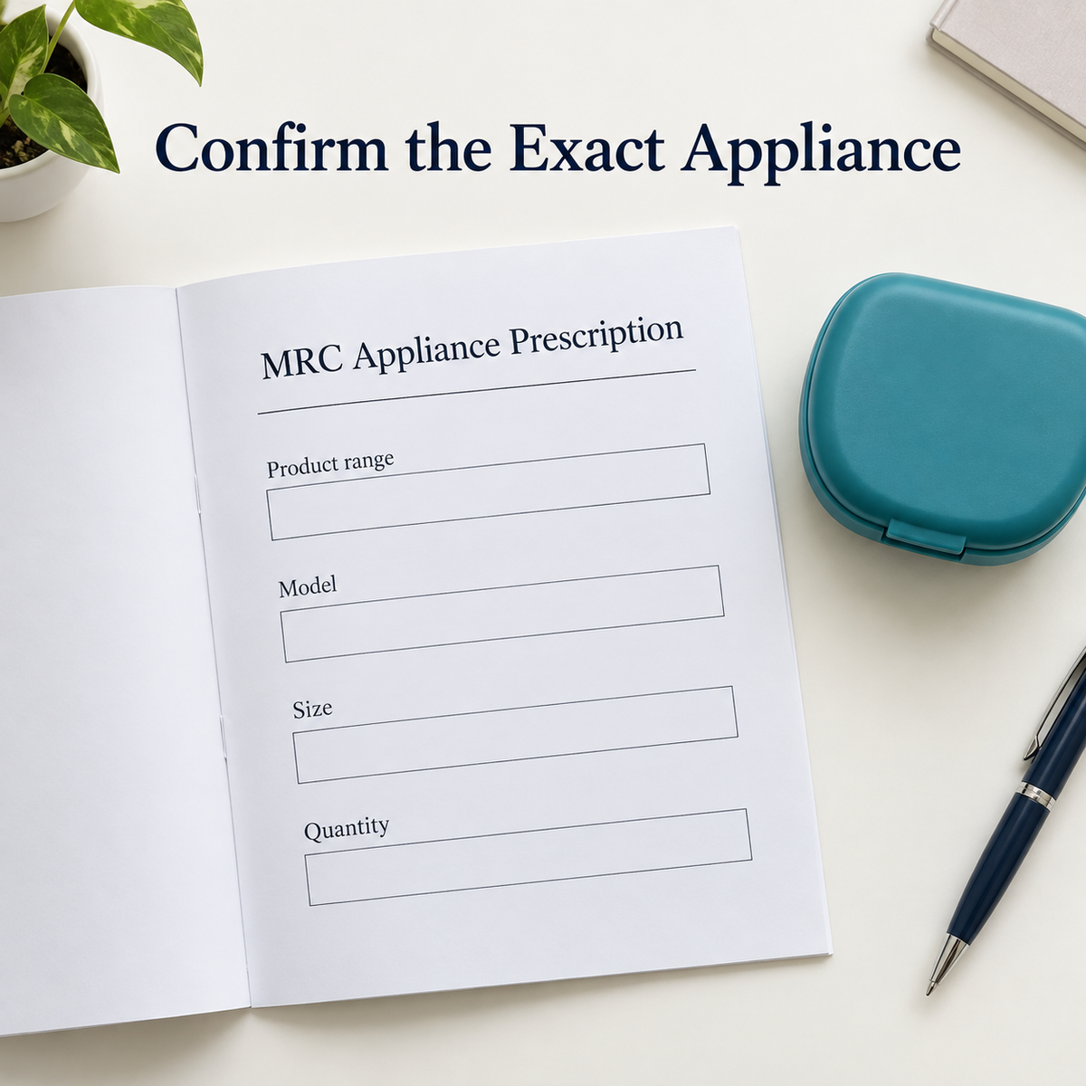 The exact MRC model and size require confirmation. Educational illustration.