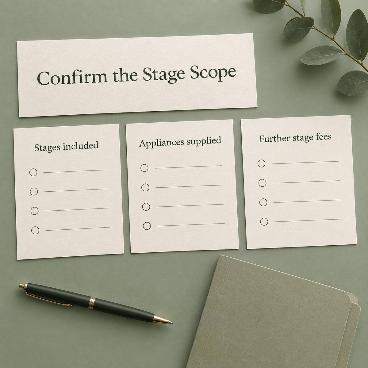 The quotation specifies the stages included. Educational illustration.