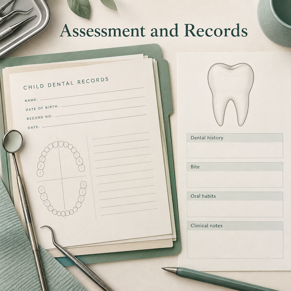 Assessment and records support the decision. Educational illustration.