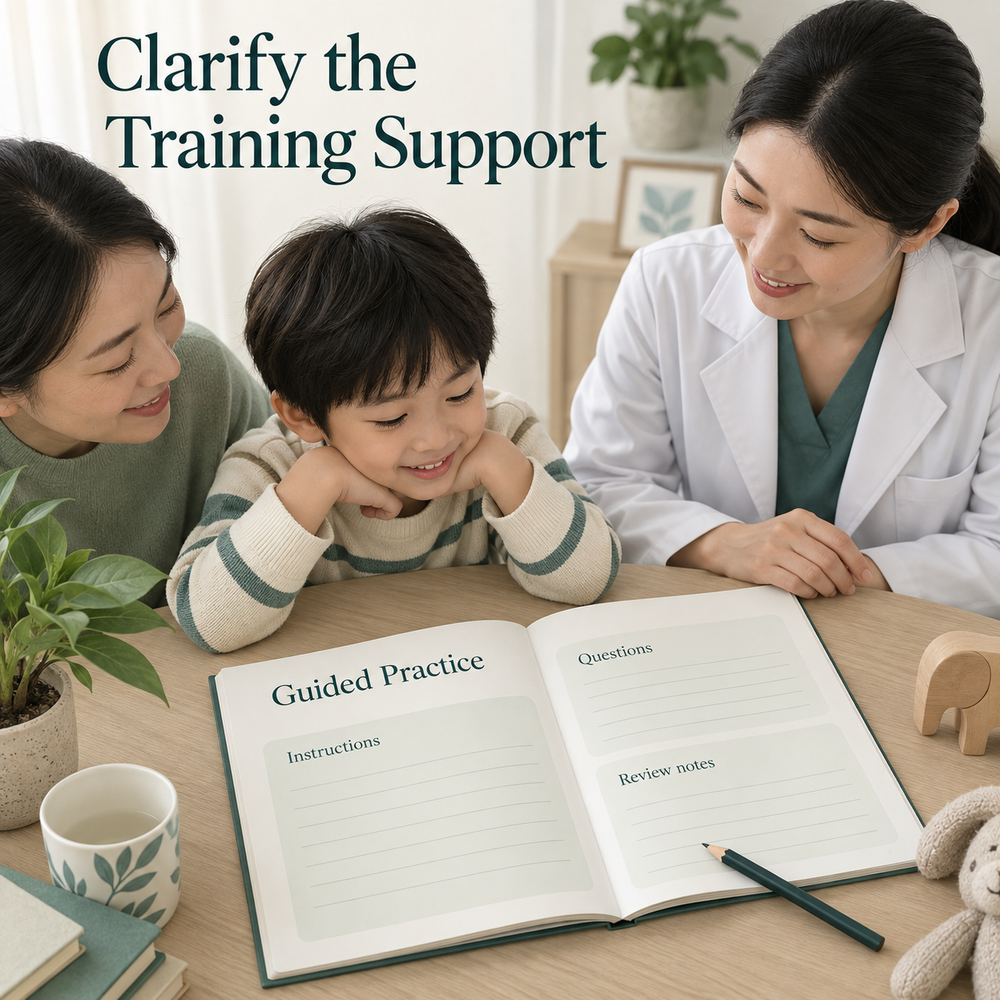 Training and progress checks require individual guidance. Educational illustration.