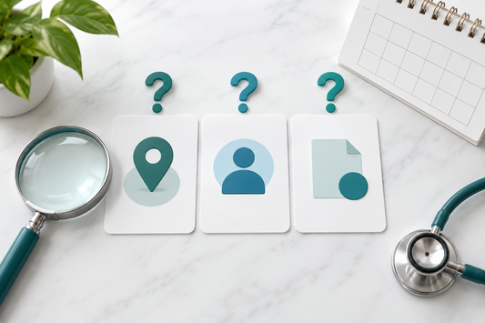 AI-generated question cards representing availability, eligibility and confirmation.