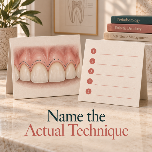 Name the Actual Technique. Educational illustration.