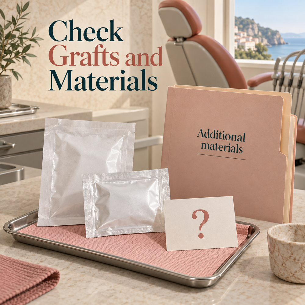 Check Grafts and Materials. Educational illustration.