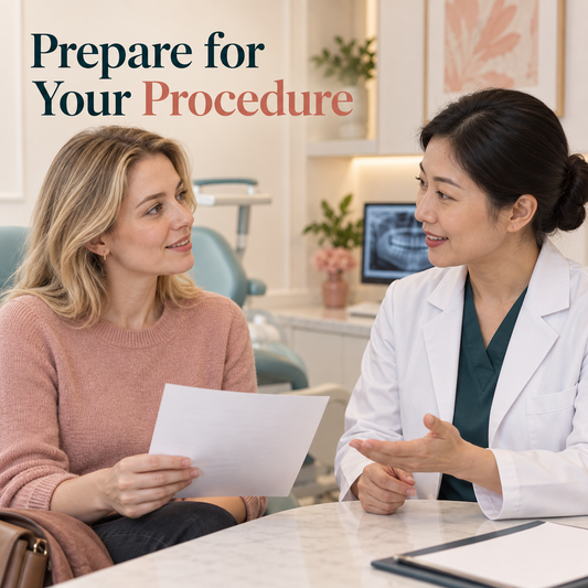 Prepare for Your Procedure. Educational illustration.