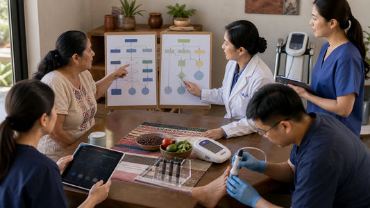 Búsqueda de recursos chinos: coordinación segura del caso en Diabetes, obesidad y salud metabólica para pacientes de México.