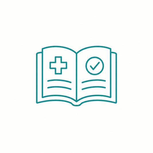AI-generated illustration for evidence icon; people and clinical settings are fictional.