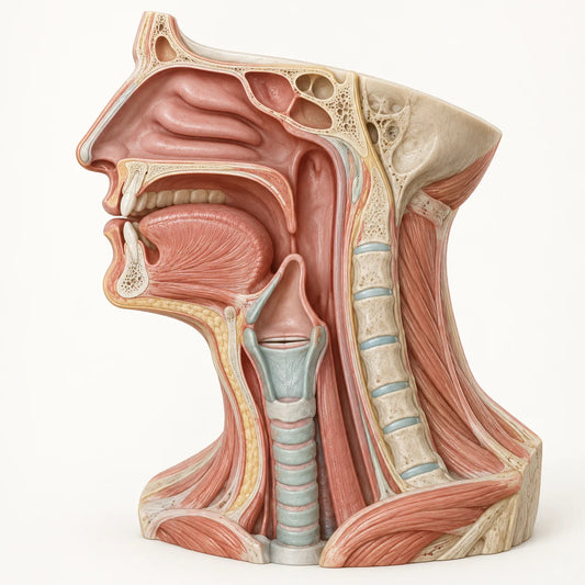 AI-generated educational medical model for head neck cancer information.