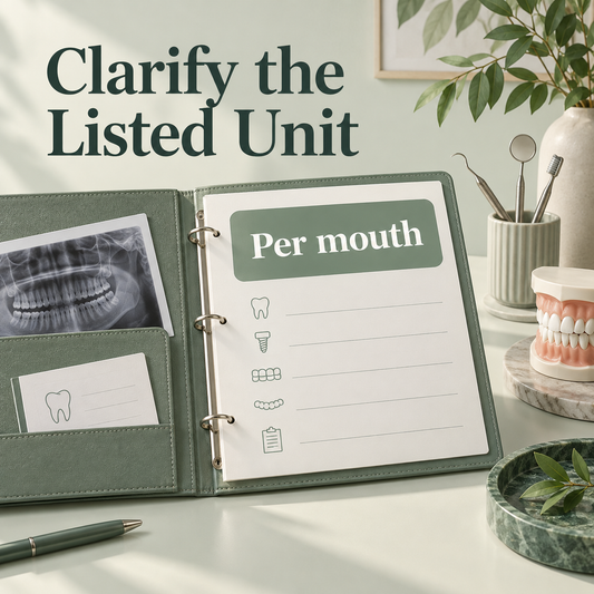 Per-mouth pricing requires scope detail. Educational illustration.