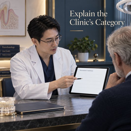 Explain the Clinic’s Category. Educational illustration.