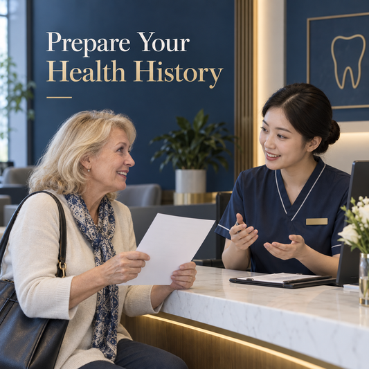 Prepare Your Health History. Educational illustration.