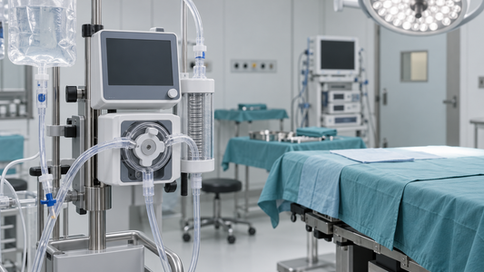 AI-generated educational illustration: hipec-equipment. Not a real patient, hospital or clinical result.