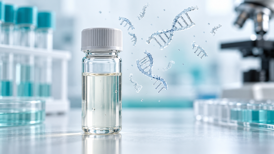 AI-generated educational illustration: cfdna. Not a real patient, hospital or clinical result.
