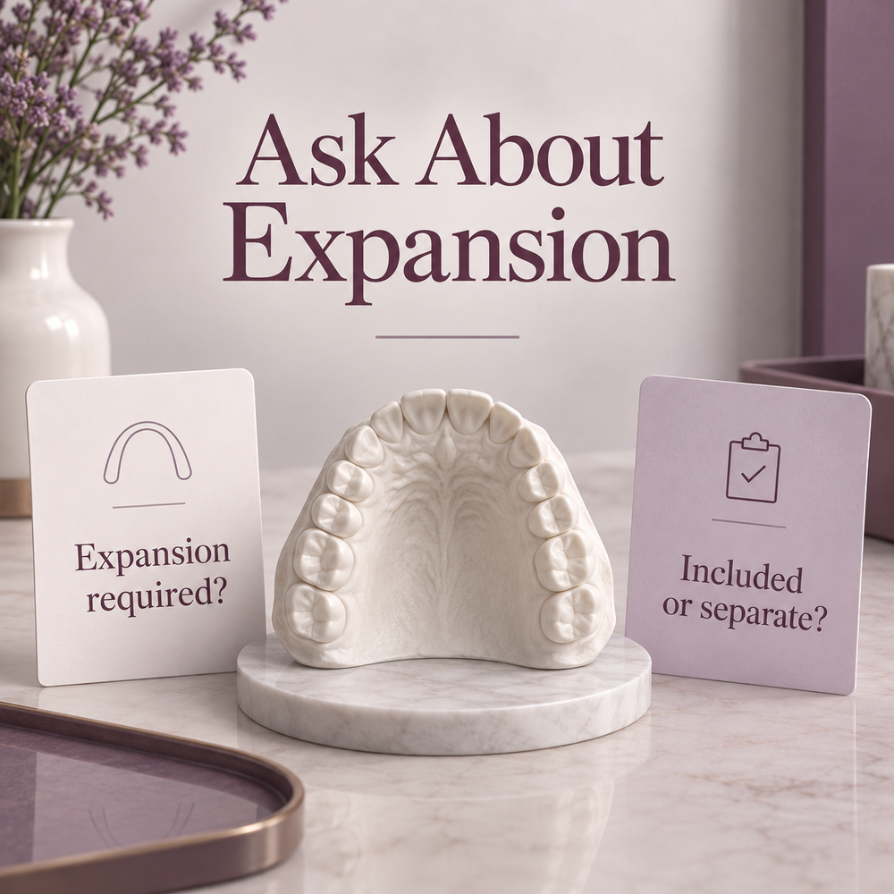 Any need for expansion is a separate clinical and cost decision. Educational illustration.