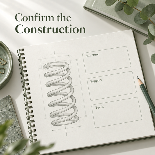 Actual construction requires individual confirmation. Educational illustration.