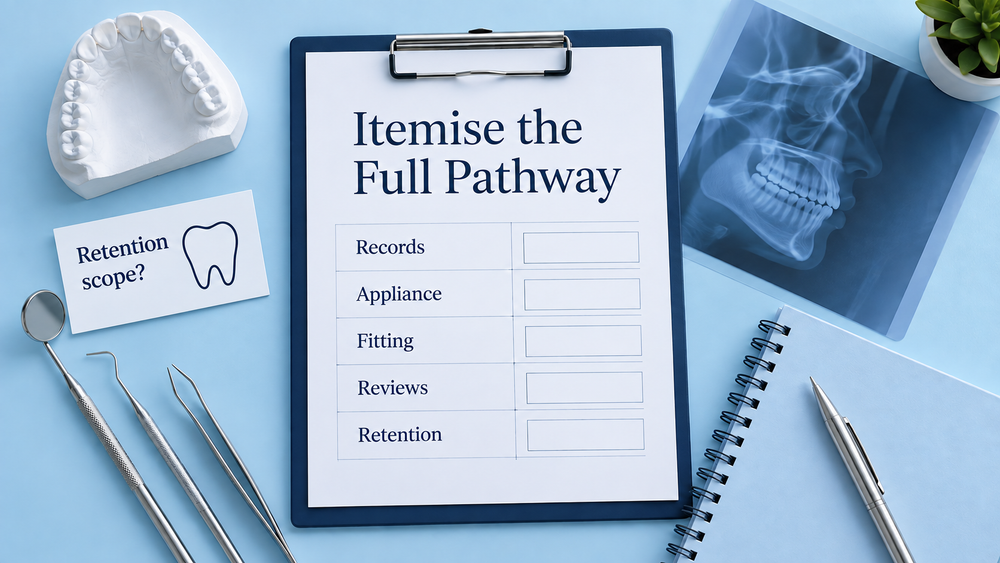 An itemised quote includes expansion and later-care questions. Educational illustration.