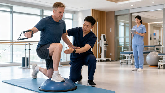 rehabilitering og genoptraening skaerm 3 5 aktiv patient med sportsskade
