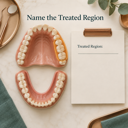 The treated region is specified individually. Educational illustration.