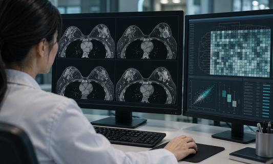 AI-generated illustrative research photograph: MRI Research for Lymph Node Assessment. Not an original figure or clinical evidence from the publication.