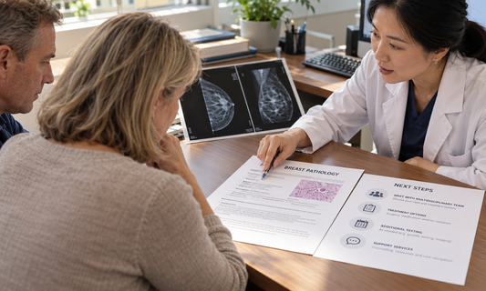 AI-generated illustrative scene: Newly Diagnosed Patients. Not an actual patient or hospital photograph.