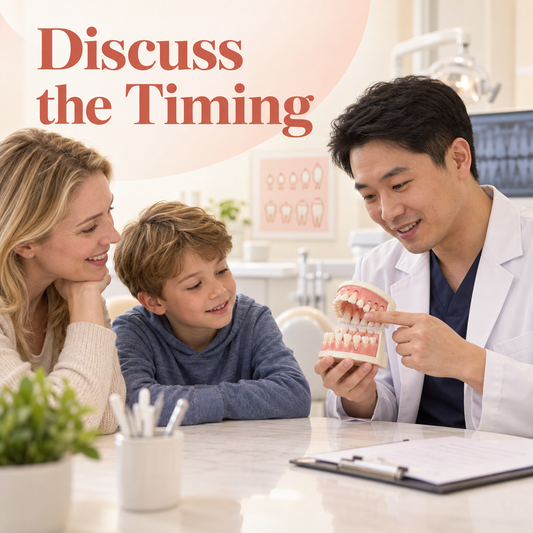 Discuss the Timing. Educational illustration.