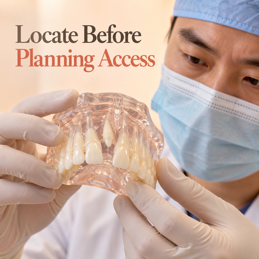 Locate Before Planning Access. Educational illustration.