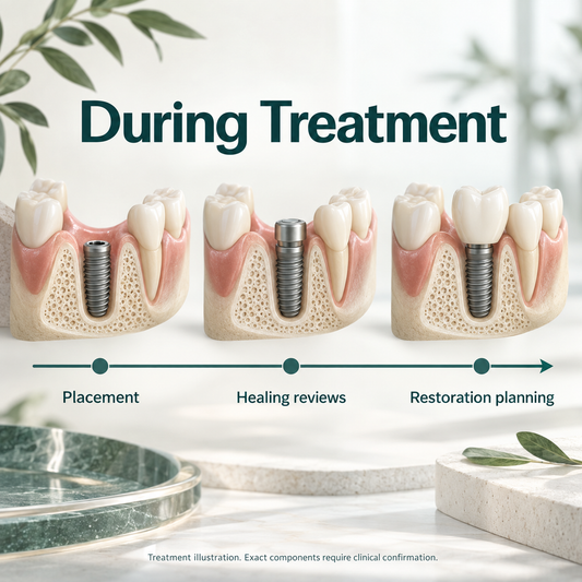 Ti SLA treatment illustration: during. Exact components require clinical confirmation.