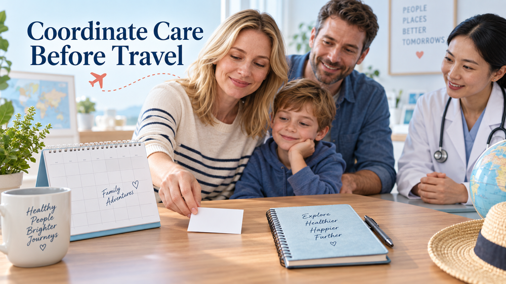 Growth-related reviews guide travel planning. Educational illustration.