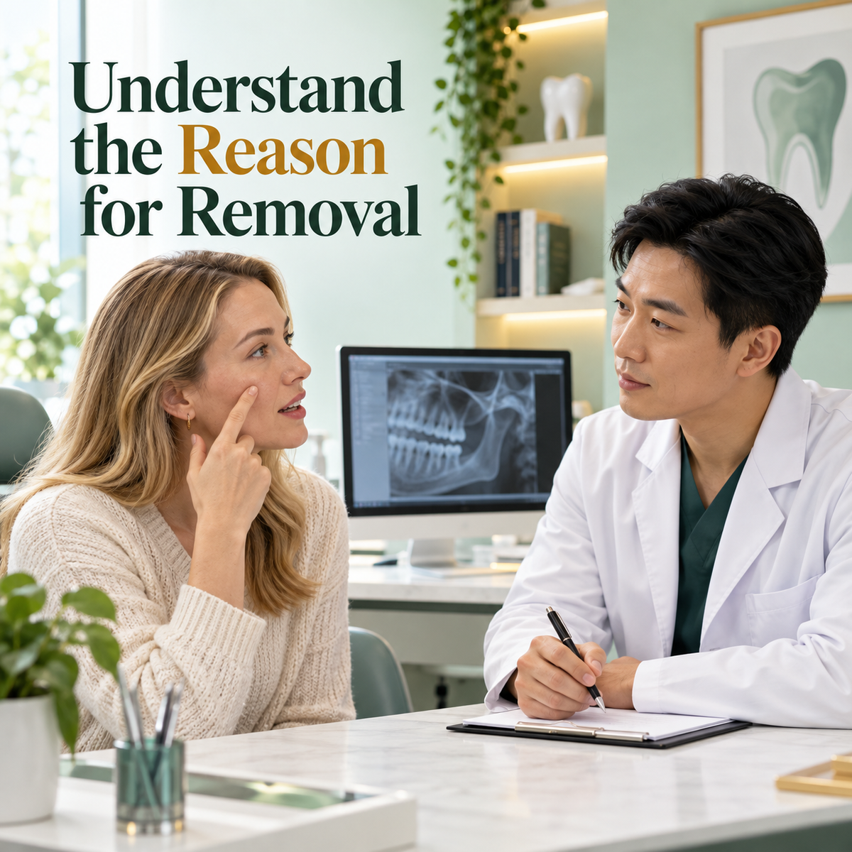 Understand the Reason for Removal. Educational illustration.
