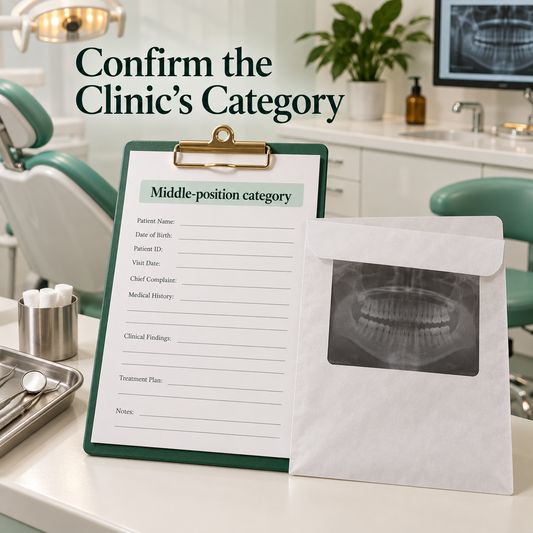 Confirm the Clinic’s Category. Educational illustration.