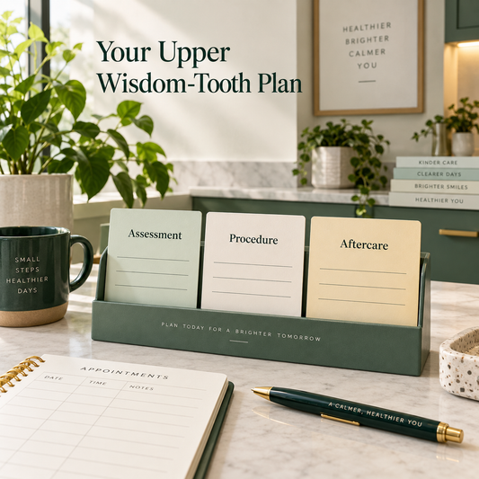Your Upper Wisdom-Tooth Plan. Educational illustration.