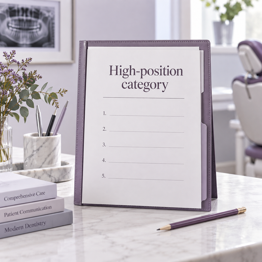 Clarify the High-Position Quote. Educational illustration.