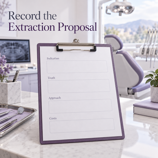 Record the Extraction Proposal. Educational illustration.