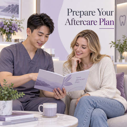 Prepare Your Aftercare Plan. Educational illustration.