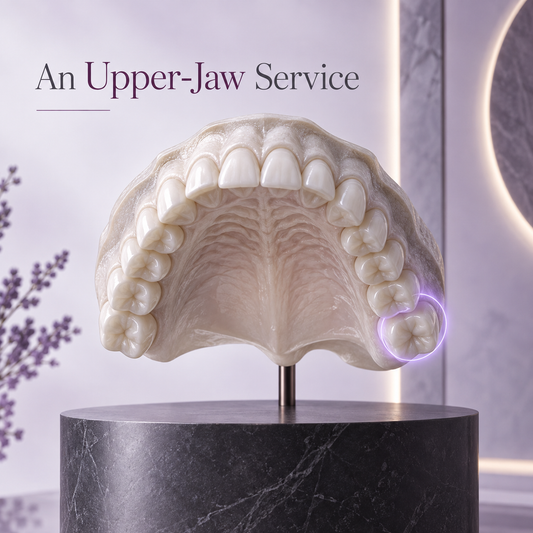 An Upper-Jaw Service. Educational illustration.