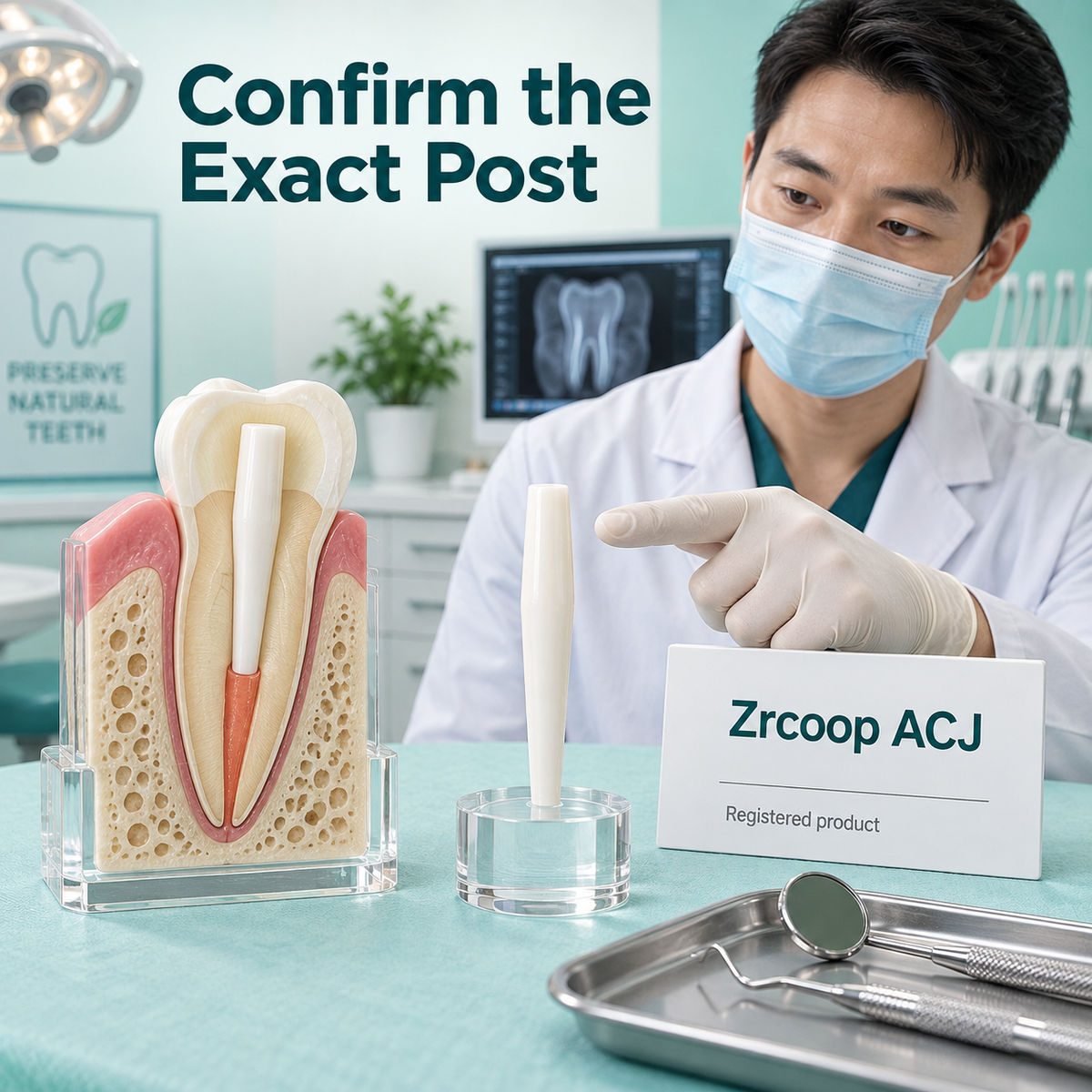 Exact registered post identity form and unbranded sample. Educational illustration.
